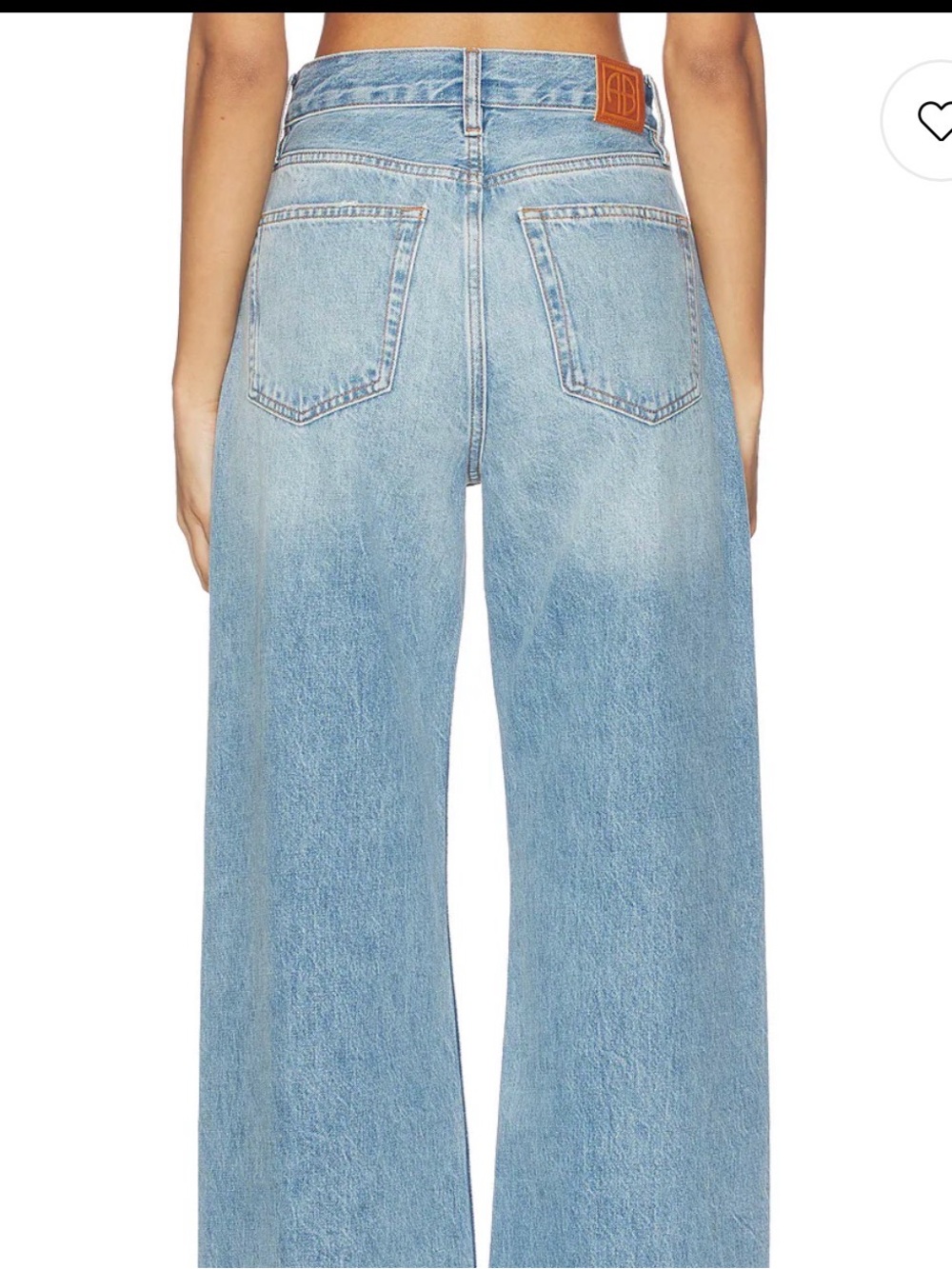 Anine Bing Light Blue Wide-Leg Denim Jeans Lewis jeans - Picture 5 of 5